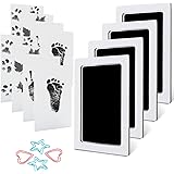MengNi Baby Footprint Handprint Pet Paw Print Kit Medium Size with 4 Ink Pads and 8 Imprint Cards
