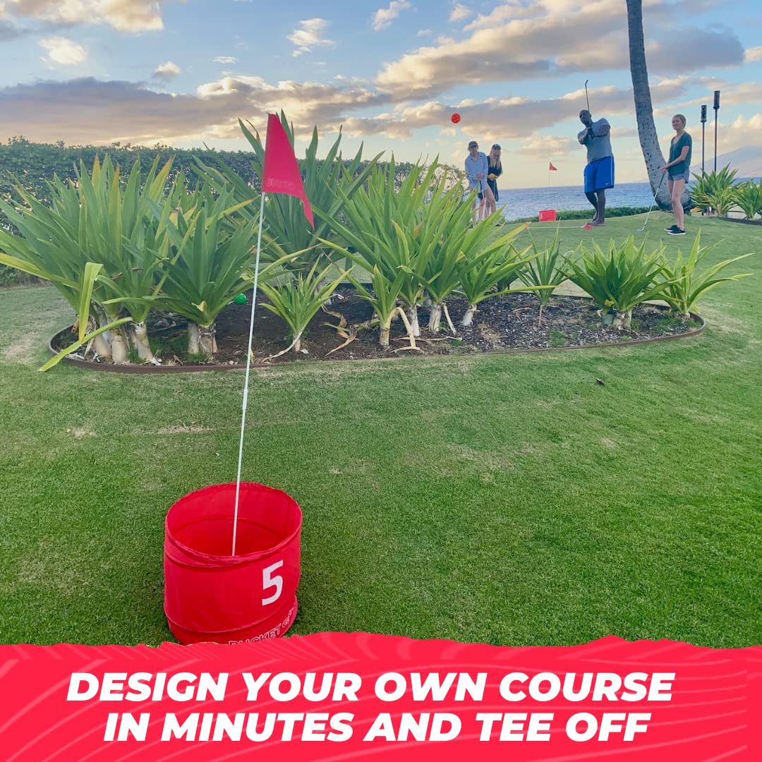 BucketGolf Game Pro The Ultimate Backyard Golf Game for Family, Adults