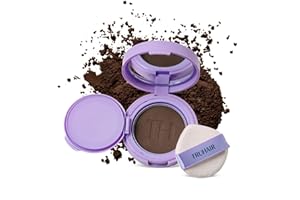 TRUHAIR Root & Scalp Cover Up Pressed Powder Compact, Waterproof, Weightless Hair Coverage & Bald Spot Concealing, Root Touch Up Hair Color for Gray Coverage & Thinning Areas, 0.35 Oz (Darkest Brown)