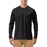 Roadbox Mens UPF 50+ UV Sun Protection Shirts Outdoor Long Sleeve SPF Rash Guard for Fishing Hiking Swimming Running