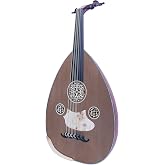 Turkish Oud With Cedar Top Face Ud String Musical Instrument Lute NAO-4 (Mahogany Wood)