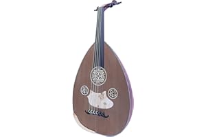 Turkish Oud With Cedar Top Face Ud String Musical Instrument Lute NAO-4 (Mahogany Wood)