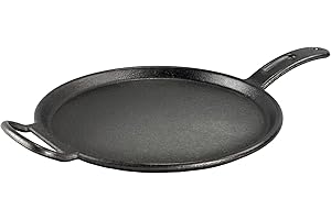 Lodge BOLD 12 Inch Seasoned Cast Iron Griddle, Design-Forward Cookware,Black