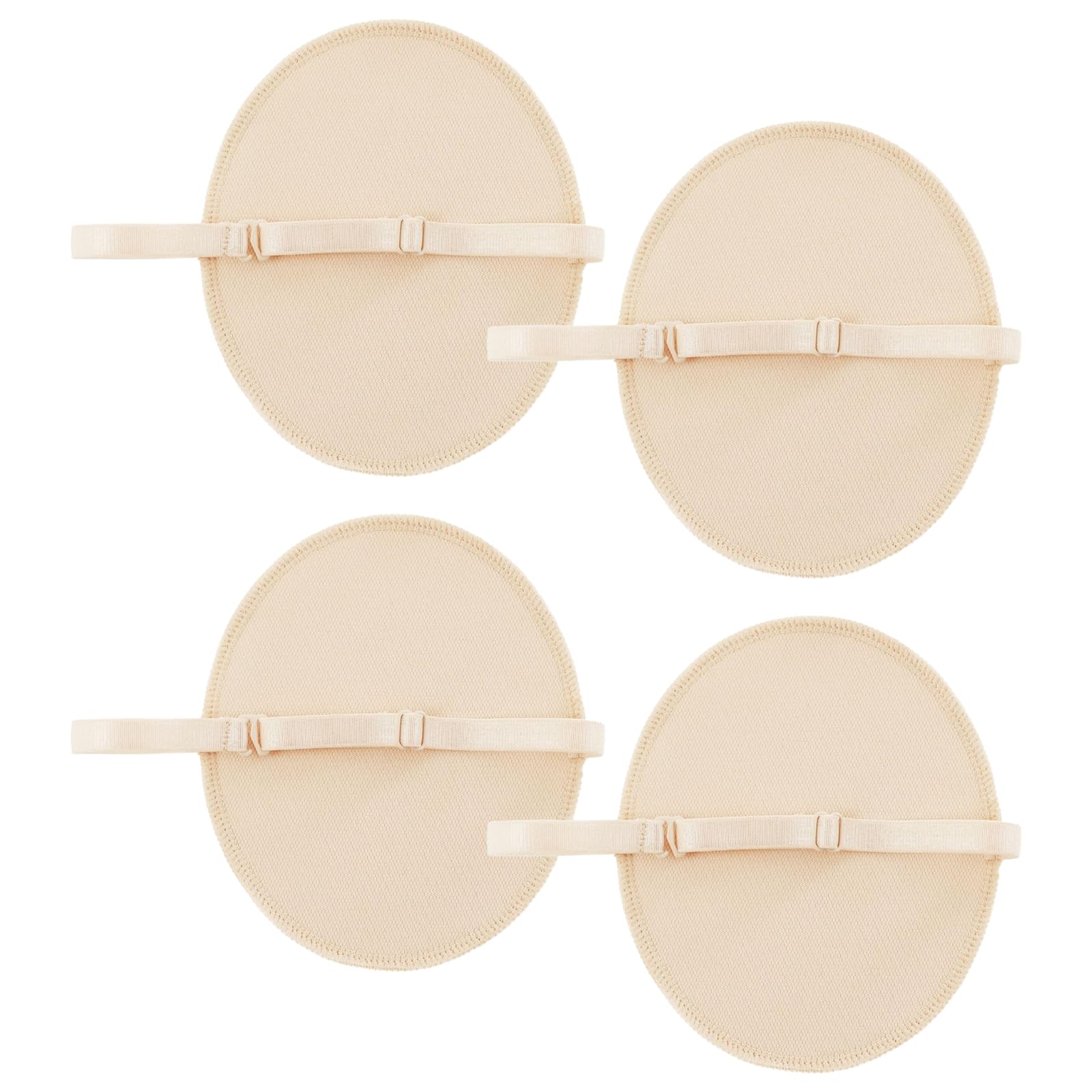 Photo 1 of 2 Pairs Underarm Sweat Pads for Women, Reusable Armpit Guards, 5.1 x 4.3 inches, Nude