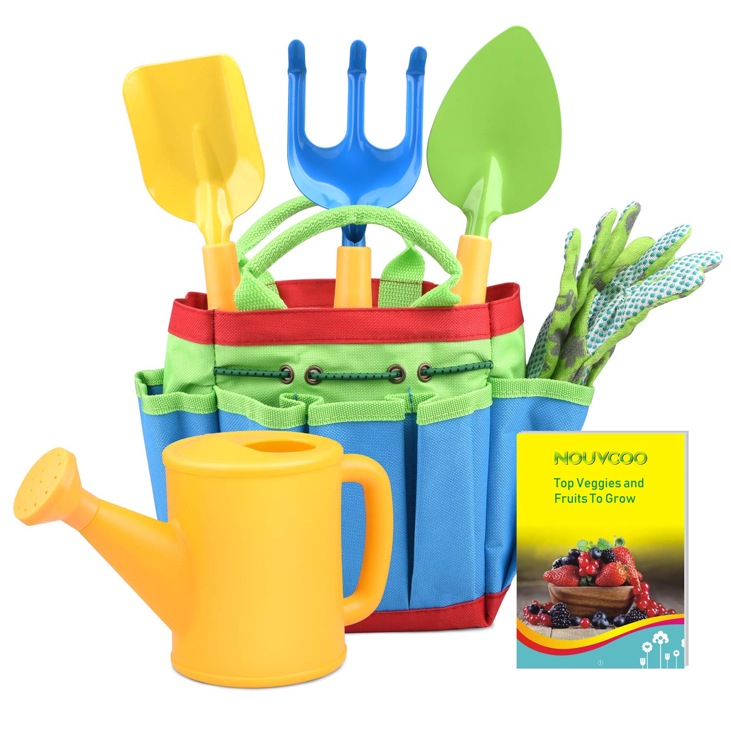 NOUVCOO Children's Gardening Set Gardening Tools Kids Gardening Toys Garden Play Game Kits with