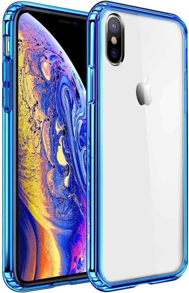 iPhone X Case, iPhone X Edition Case, Yesgo Matte iPhone 10 Case Cover Non-Slip Shock-Absorption Bumper and Anti-Scratch Ultra Slim Case for Apple iPhone X - Matte Blue