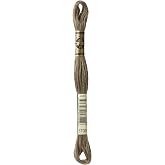 DMC 117-3790 Mouline Stranded Cotton Six Strand Embroidery Floss Thread, Dark Beige Grey, 8.7-Yard