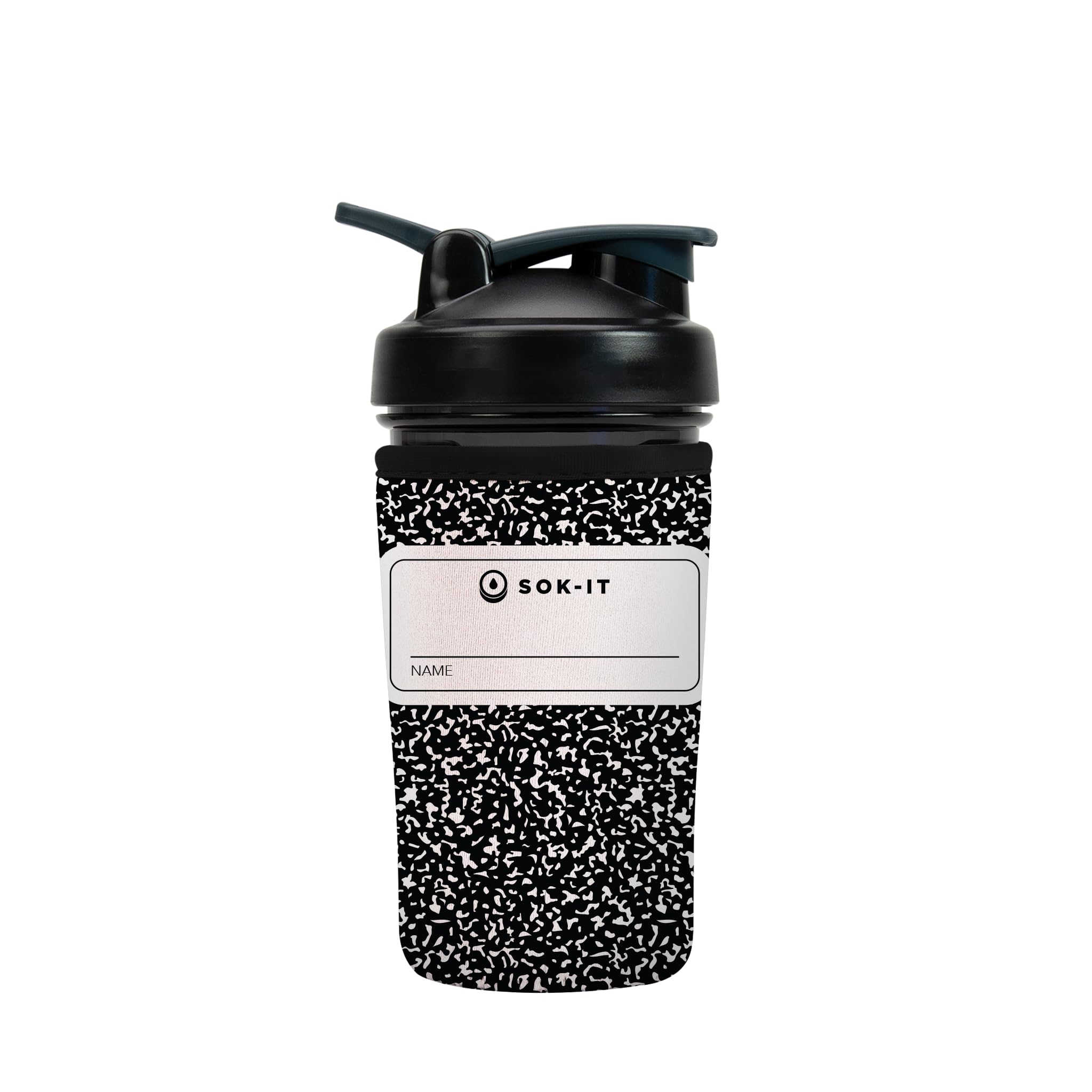 Photo 1 of Sok It BotlSok Protein Blender Shaker Bottle Sleeve Insulated Neoprene Cover (Compose Yourself, Fits 24oz Blender)