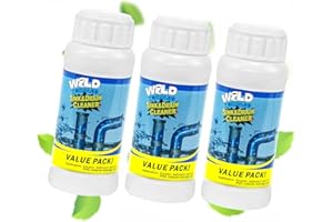 GARINOM Drain Cleaner Powder, Powerful Pipeline Dredging Agent, Kitchen Unblocker, Sink and Drain Cleaner Powder for Kitchen Toilet（3Pcs）