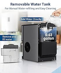 Joy Pebble Nugget Ice Maker Dispenser, Self