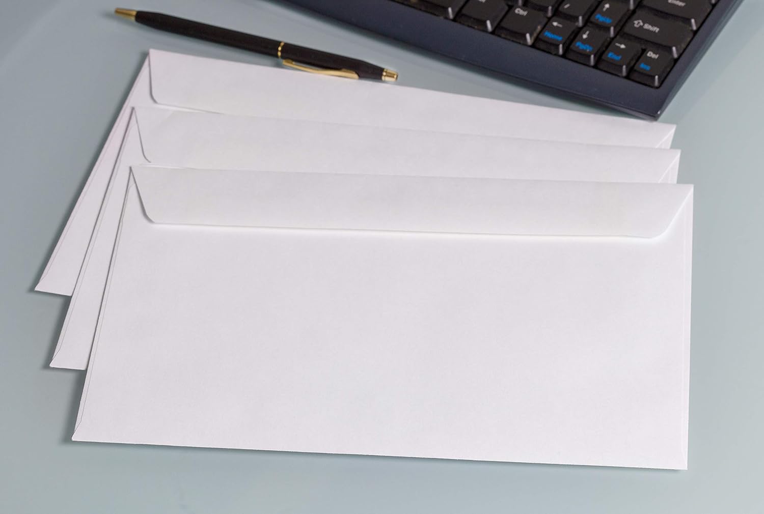 EnDoc 6x9 Open Side Envelopes - Bright White color Booklet 6 x 9 Gummed Seal Envelope, 24lb. Heavyweight Paper For Home, Office, Business or School - 50 Pack : Office Products