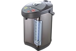 CUISINE TALENT Panda Electric Water Boiler and Warmer, 4.0L, Stainless Steel/Brown, 750W, Single Hand Operation, Overheat Protection, Temperature Control