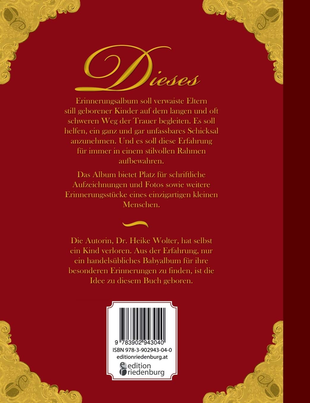 Und Wenn Du Dich Getrostet Hast Erinnerungsalbum Fur Ein Still Geborenes Kind Amazon De Wolter Heike Bucher