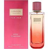 London Fragrances - Amber and Patchouli by Fine Perfumery for Women - 3.4 oz EDP Spray