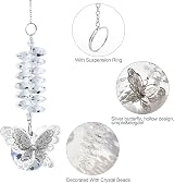 SNSYGN Butterfly Crystal Sun Catcher for Window, Home & Garden Decor view 3