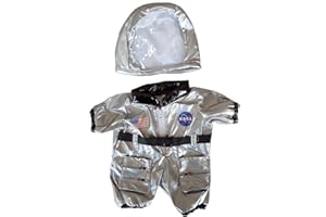 STUFFEMS TOY SHOP Astronaut Costume Outfit Teddy Bear Clothes Fits Most 14" - 18" Build-a-bear and Make Your Own Stuffed Animals