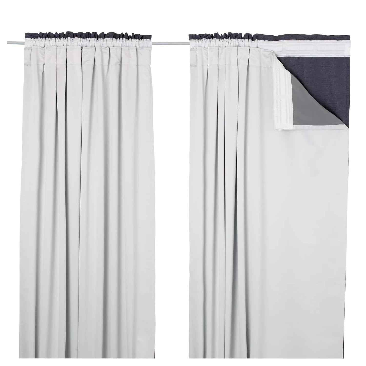 Rayyan Linen S 90 Width X 72 Drop Blackout Thermal Curtain