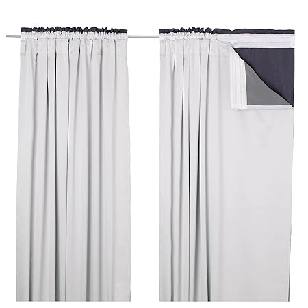 Rayyan Linen S 46 Width X 90 Drop Blackout Thermal Curtain