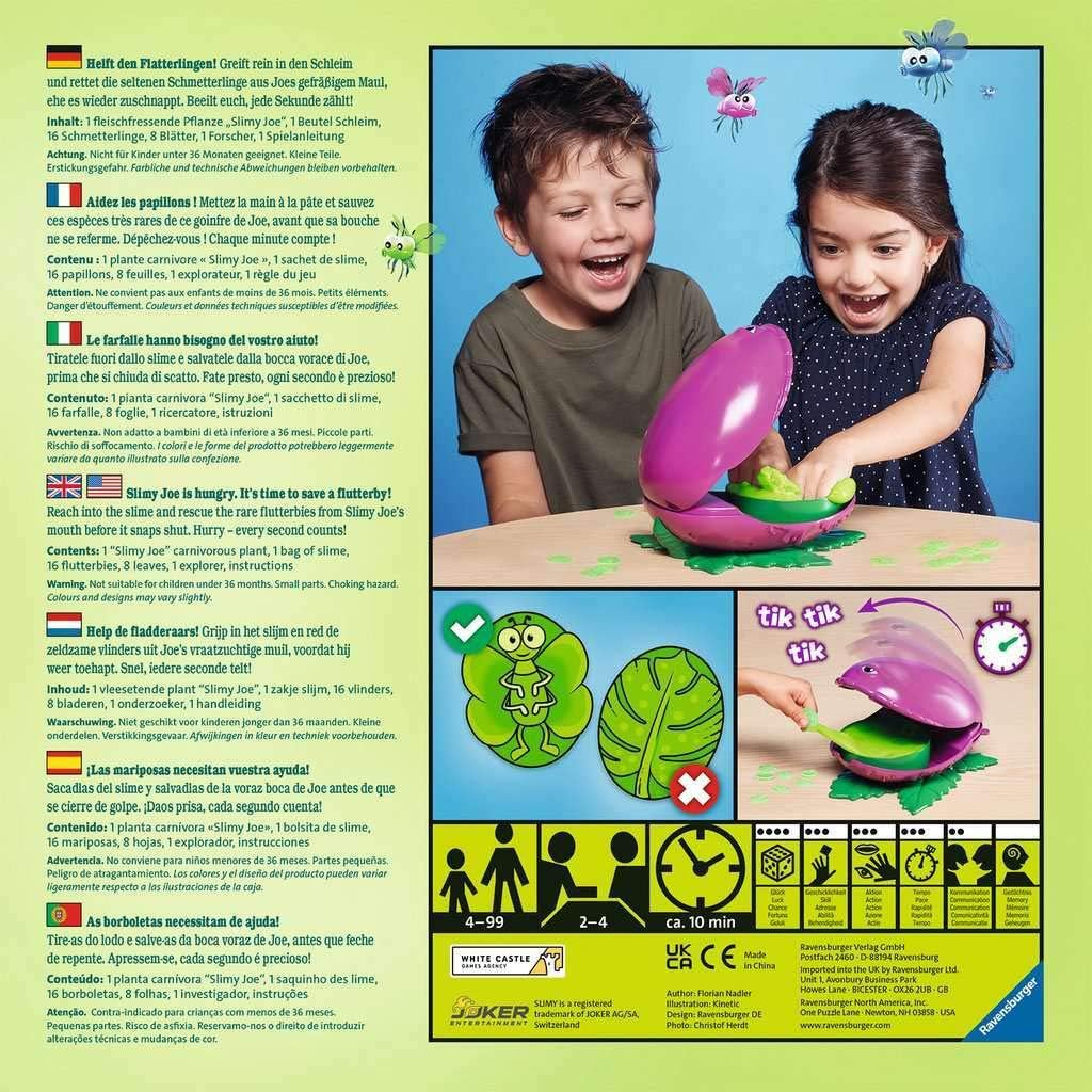 Slimy Joe Board Game for Kids age 4 years and up. Help the Fluterbyes escape the slime,20594, Green, Mittel - Image 3