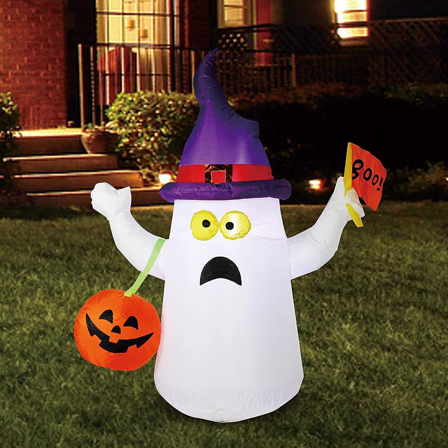 Amazon.de: HZK 3.9Ft Halloween Aufblasbare Geist und Kürbis