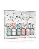 Inspirational Bible Verse Wall Art: God Says You