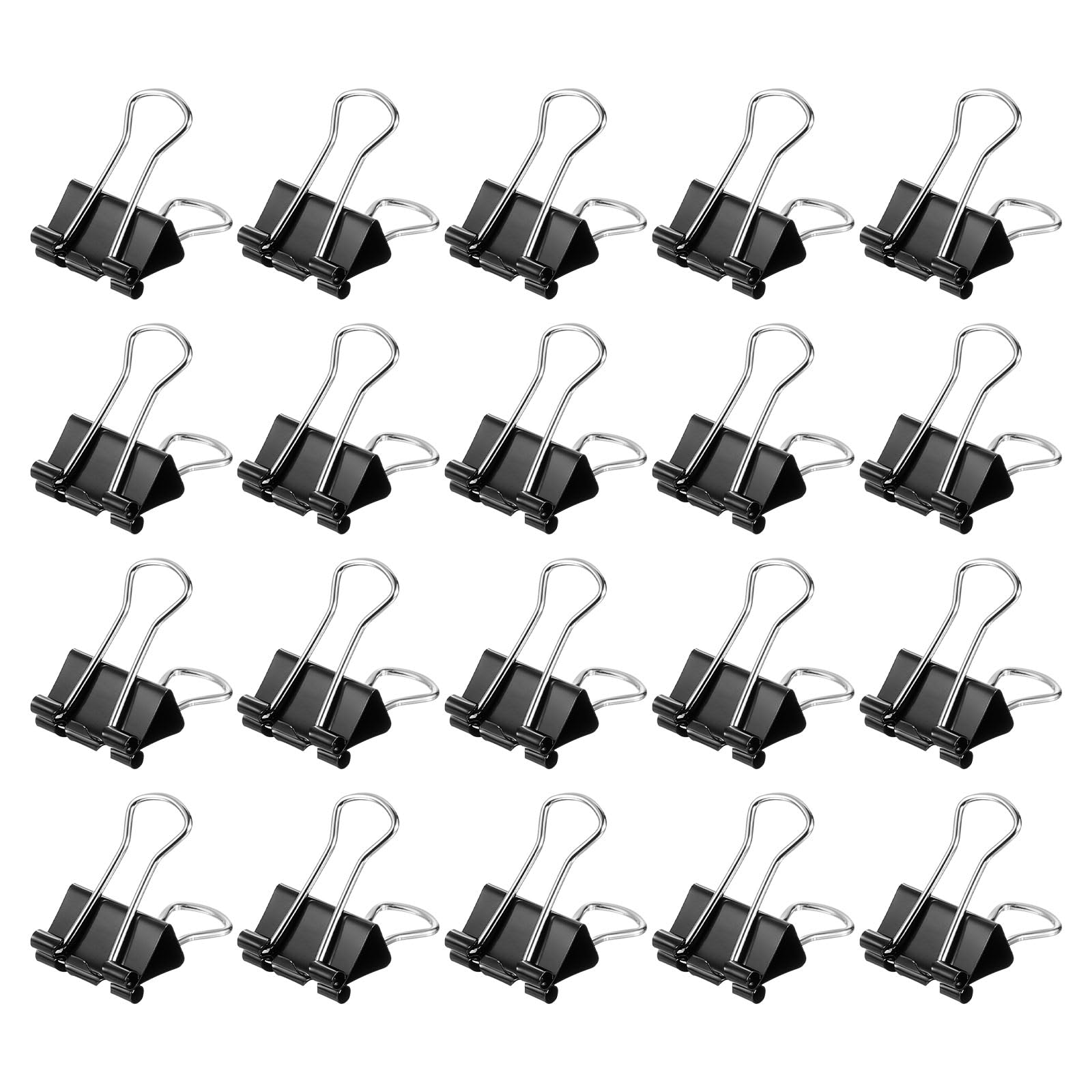 M&G Binder Clips 19mm/0.76 Inch, 40 Pcs Small Binder Paper Clip Bag Clips Pocket Clip Office Supplies for Organizing Documents and Papers, Black — image 1