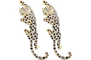 2PCS Rhinestone Animal Brooch Set Elegant Animal Pin for Women, Wedding, Party & Evening Events