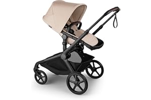 Bugaboo Kangaroo All-Terrain Single-to-Double Tandem Stroller for Infant and Toddler, for Up to Three Kids, XL Wheels, One-Hand Operation, Large Bassinet, XL Underseat Storage (Desert Taupe)