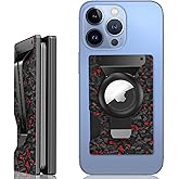 Zeeker Magnetic Wallet for iPhone 16/15/14/13/12 Series, 15-Card Holder, AirTag Compatible, RFID Blocking, Red