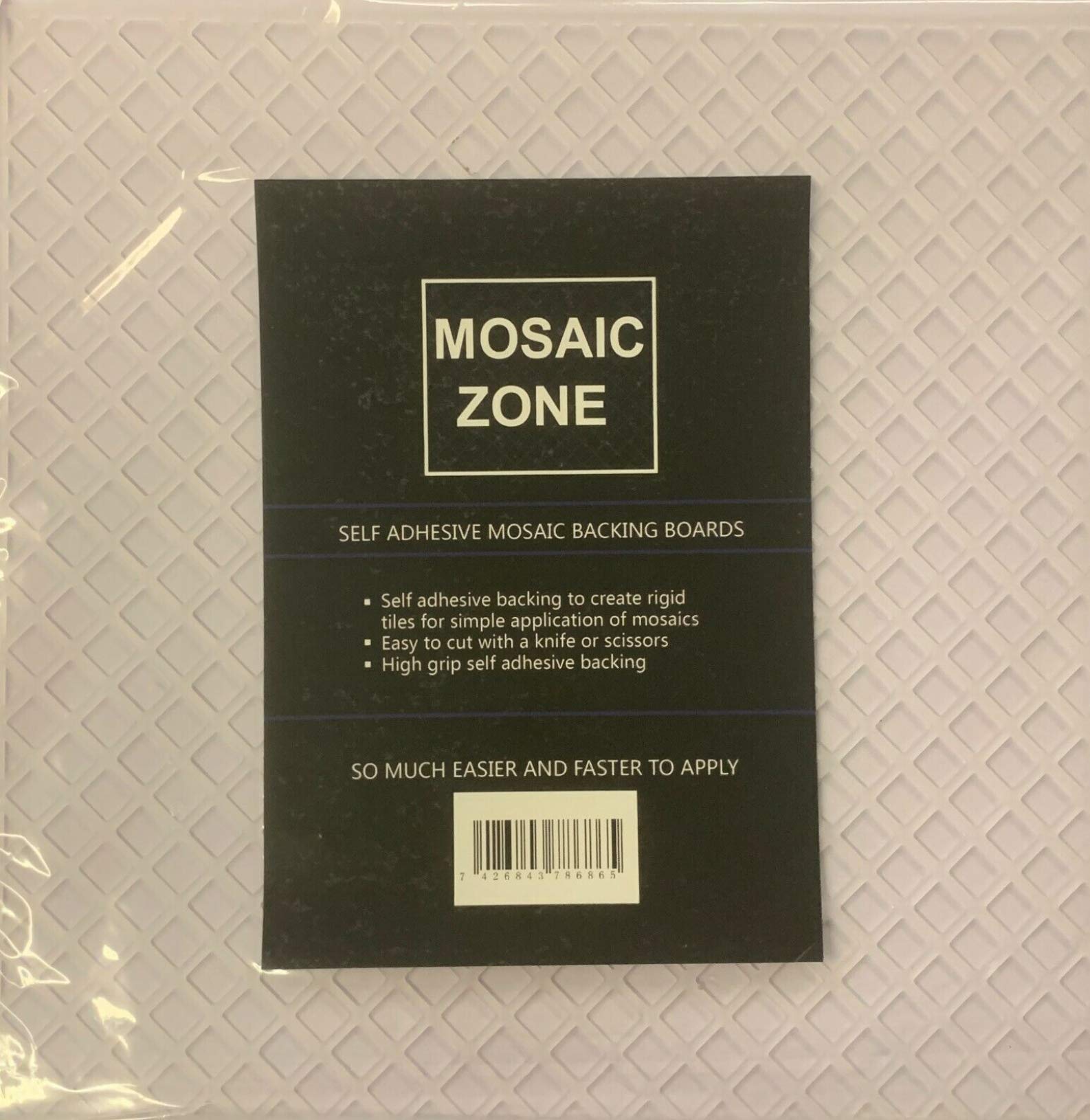 Mosaic Zone Self Adhesive Mosaic Backing Boards for Simple Application of Mosaics 300mmx300mm Tiles in 1sqm Pack of 11 Pieces