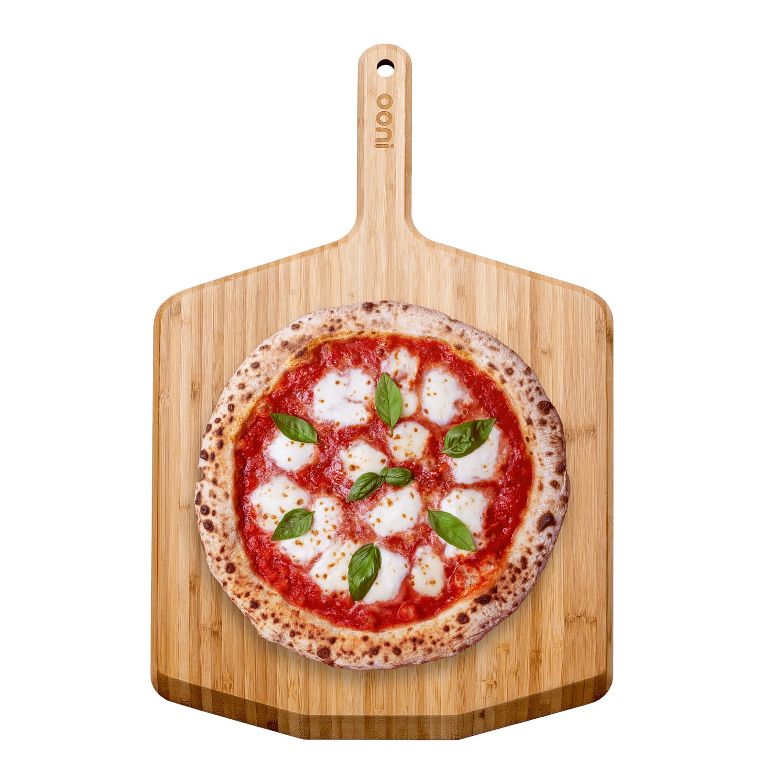 Ooni 14” Bamboo Pizza Peel – Wooden Pizza Paddle 14 Inch/35cm, Pizza Cutting Board, Pizza Oven Accessories