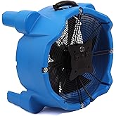 MOUNTO AM30DF 1/4 HP 3000 CFM Axial Air Mover Blower Fan - Powerful Down Draft Fan for Drying, Cooling, and Ventilation