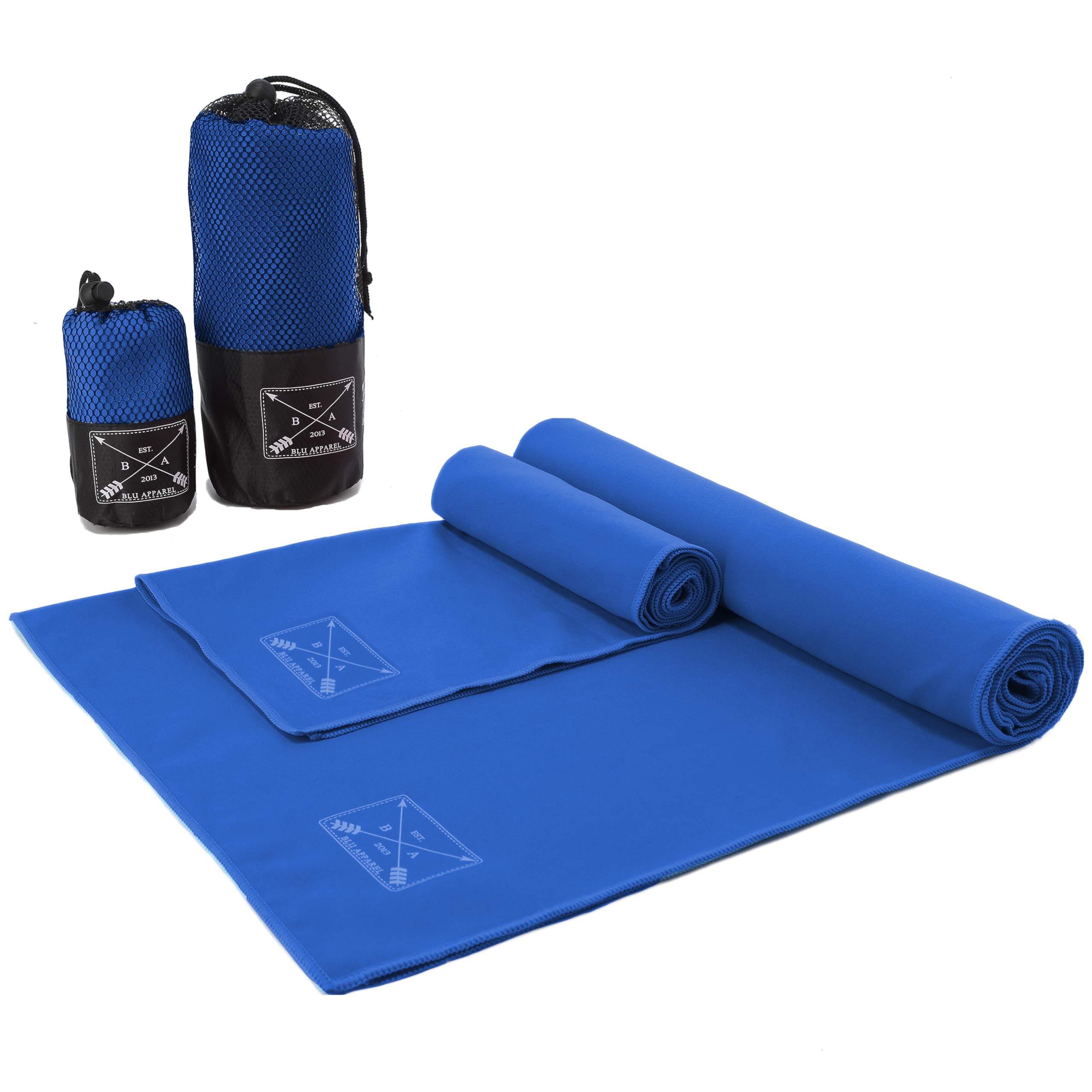 Blu Apparel Mircrofibre Towel (Dark Blue, Beach Towel)