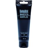 LIQUITEX Acrylic Paint Basics B-214, Iridescent Graphite, 4.0 fl oz (118 ml)