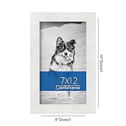 ArtToFrames 7x12 Inch White Picture Frame, This