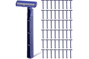 Chumia Twin Blade Razors for Men Stainless Steel Disposable Razors Men Bulk Plastic Shavers Multipurpose Portable Manual Disposable Shavers for Bathing Hotel Travel(195 Pieces)