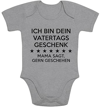 Shirtgeil Ich Bin Dein Vatertagsgeschenk Mama SAGT Gerngeschehen Baby Body Kurzarm-Body