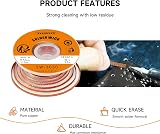TOWOT Solder Wick S Desoldering Wick Braid 2.5mm 5' No-Clean Flux view 7