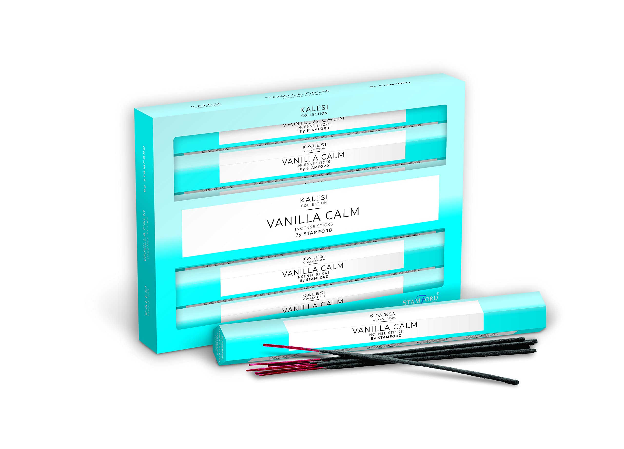 The Kalesi Collection by Stamford Vanilla Calm Hex Incense Sticks - Pack of 6