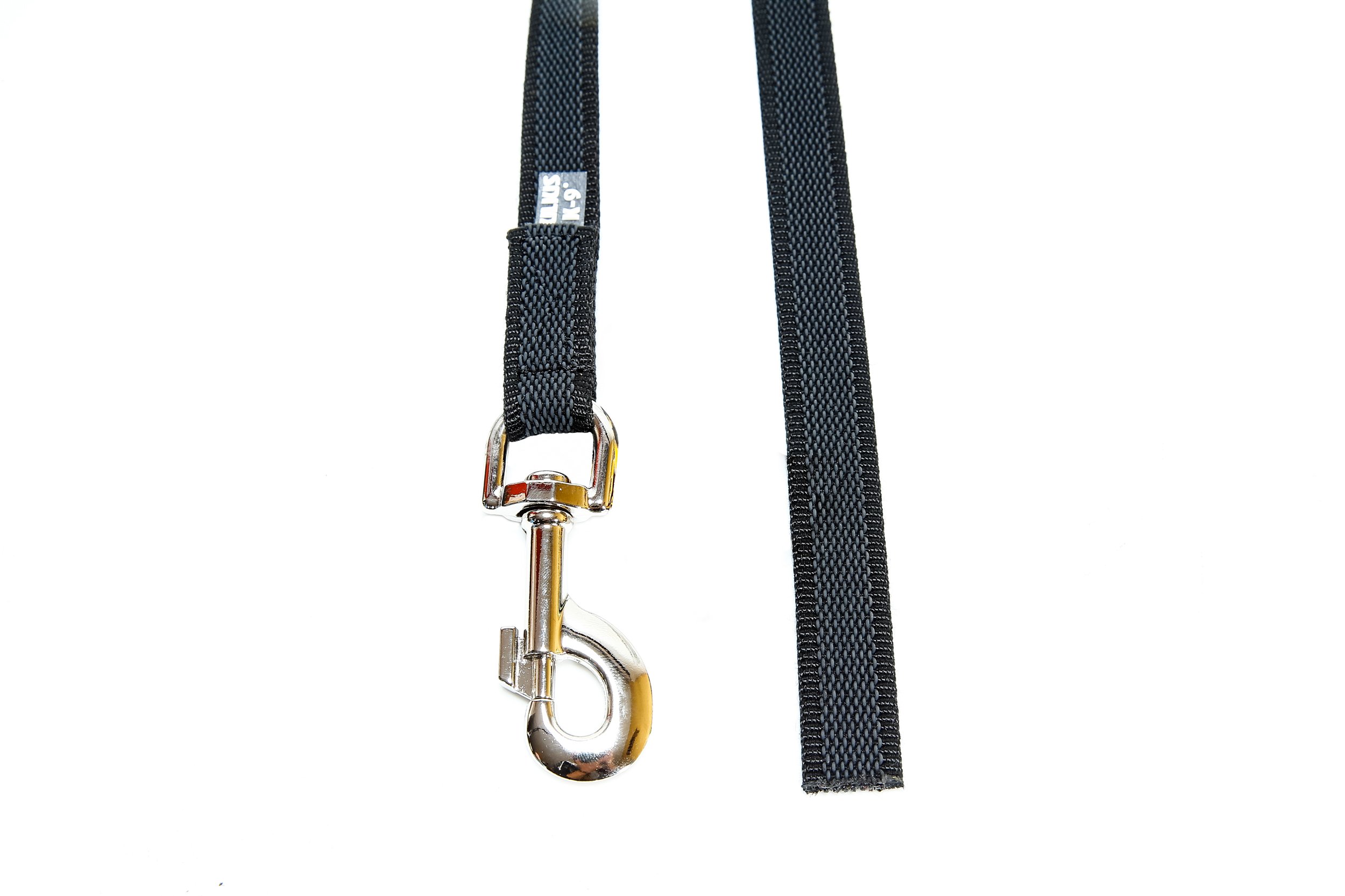 Color & Gray Super-Grip Leash without Handle, 20 mm x 2 m, Black-Gray