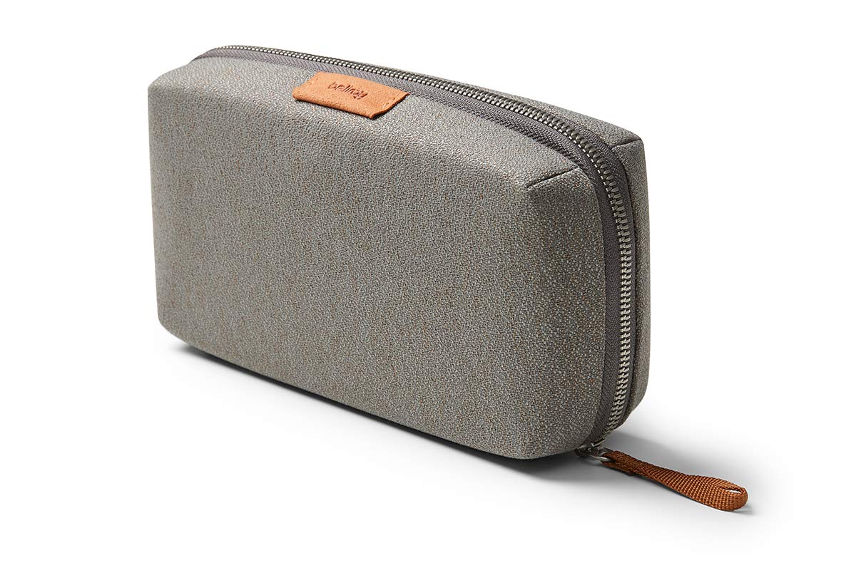 Bellroy Tech Kit (Tech Accessories Organizer Pouch, Zipper Closure, Stores Power Bank, Phone Charger, Cables & More) (Limestone)