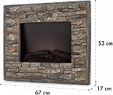 KLARSTEIN Alpbach Electric Fireplace 1800W Stone Effect Resin Frame Realistic view 8