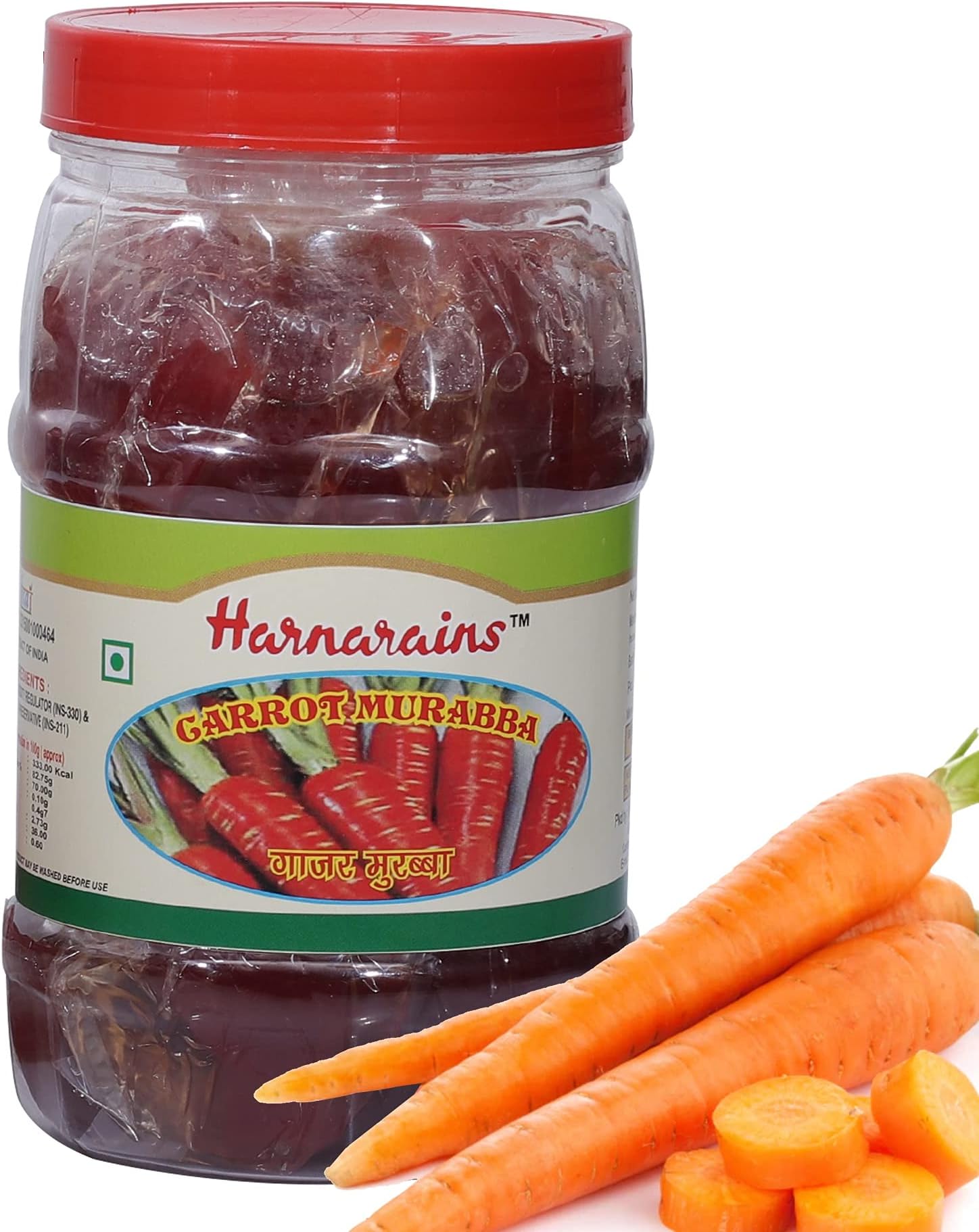 Harnarains (Old Delhi) Murabba Carrot in Syrup (900 grams)