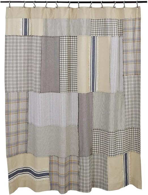 Amazon Com Piper Classics Mill Creek Patch Shower Curtain 72 X
