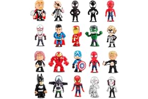 GENERIC 20 Piece Superhero cake Toppers Decoration, Superhero Figures,Mini Action Figures for Boys Toys, Birthday Party Gifts Cupcake Toppers Decoration