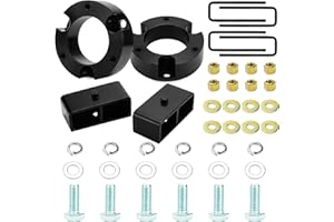 AUTSURLES Full Lift Kits For Tacoma 2005-2023, 3"F+2"R Leveling Lift Kits Compatible with Toyota Tacoma 2WD 4WD, Full Suspension Lift Kits Include 3in Front Strut Spacer and 2in Rear Lift Blocks with U Bolts