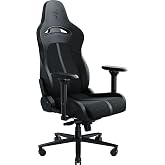 Razer Enki Gaming Chair, Built-in Lumbar Arch, All-Day Comfort, Black | Optimized Cushion Density, Dual-Textured, Eco-Friendly Synthetic Leather, Adjustable 152-degree Recline