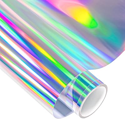 VINYL FROG Holographic Chrome Craft Vinyl Roll 12x60 in Rainbow Spectrum