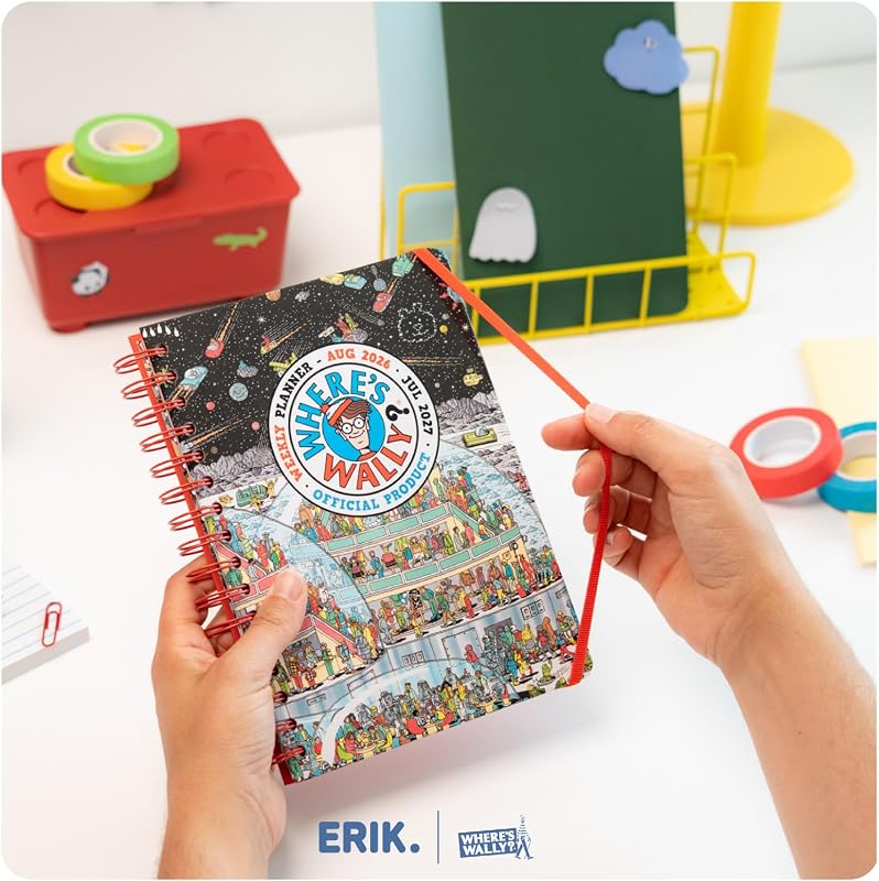 Agenda Escolar 2026 Visão da Semana 2027 Onde está o Wally?