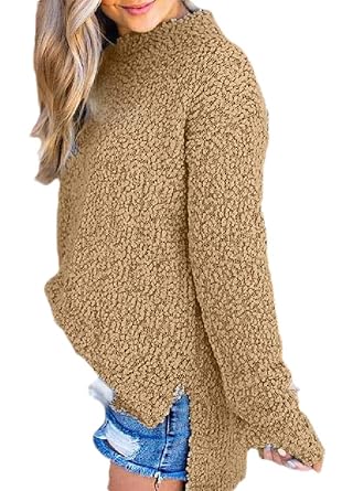 Amazon.com: Joe Wenko Womens Leisure Long-Sleeve Sherpa ...